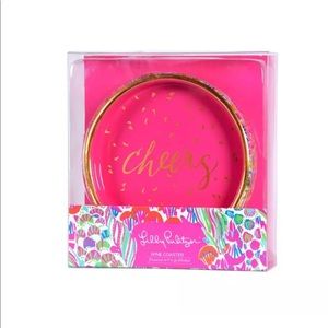 Lilly Pulitzer “Cheers” Wine Coaster